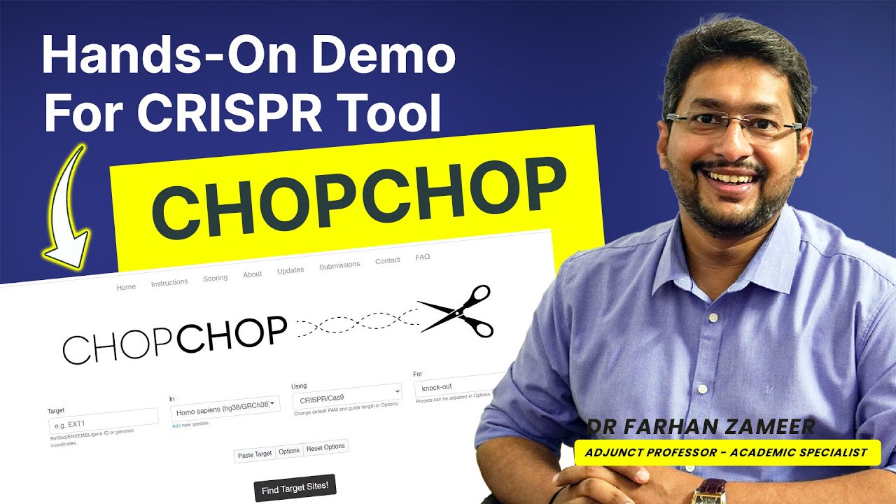 Практическая демонстрация инструмента CRISPR — CHOPCHOP