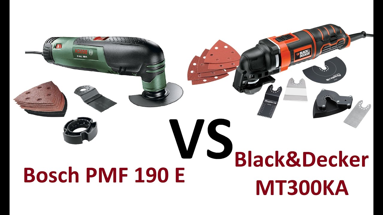 РоботунОбзор: Bosch PMF 190E vs Black&Decker MT300KA