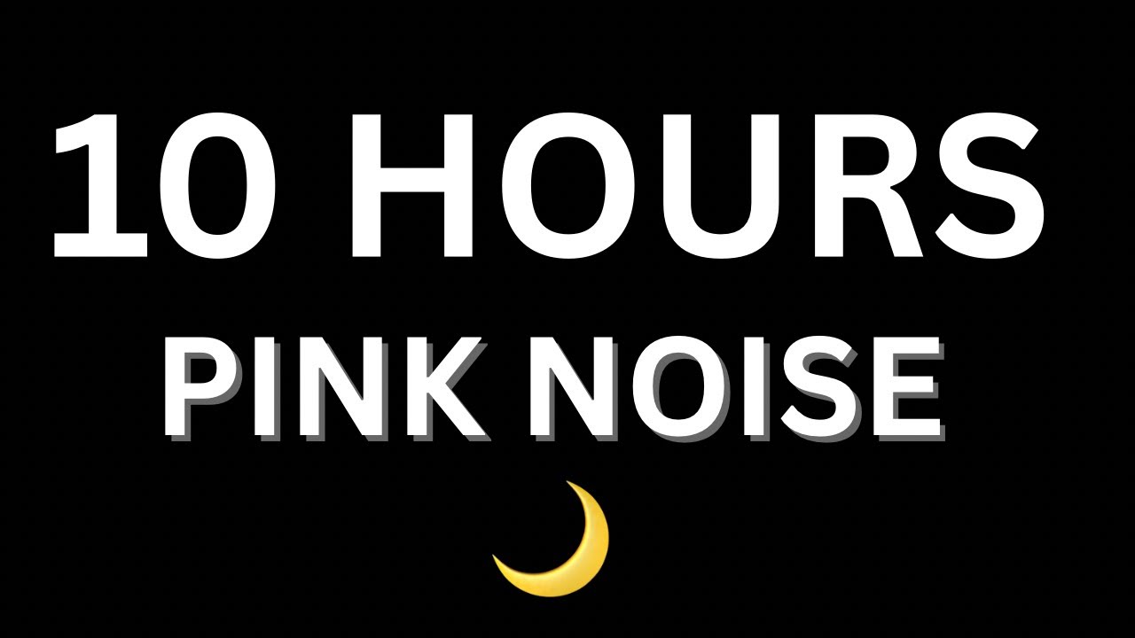 6 Hours of Pink Noise 🌙 Black Screen | Deep Sleep, Relaxation, Study