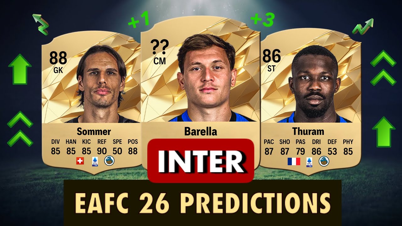 INTER FC26 (FIFA 26) Ratings 🔥😨 ft. Barella, Sommer, Thuram…