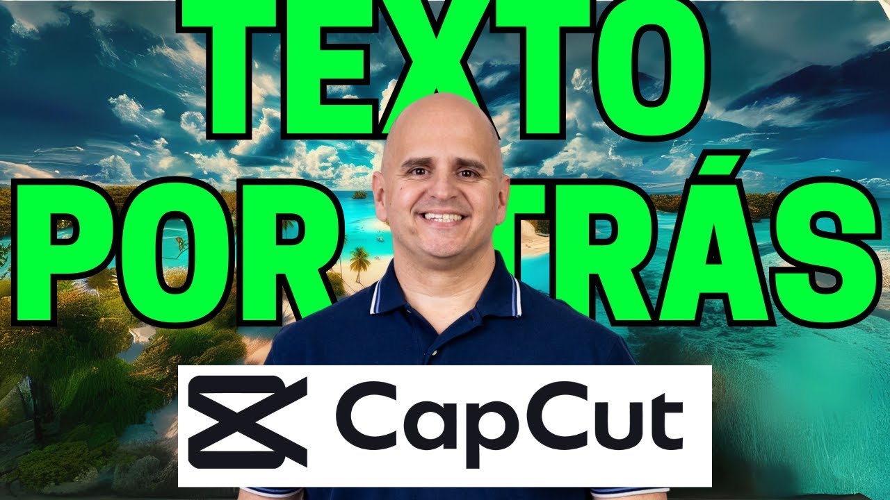 Texto no Fundo do Vídeo - TUTORIAL NO CAPCUT  - Texto Atrás da Pessoa