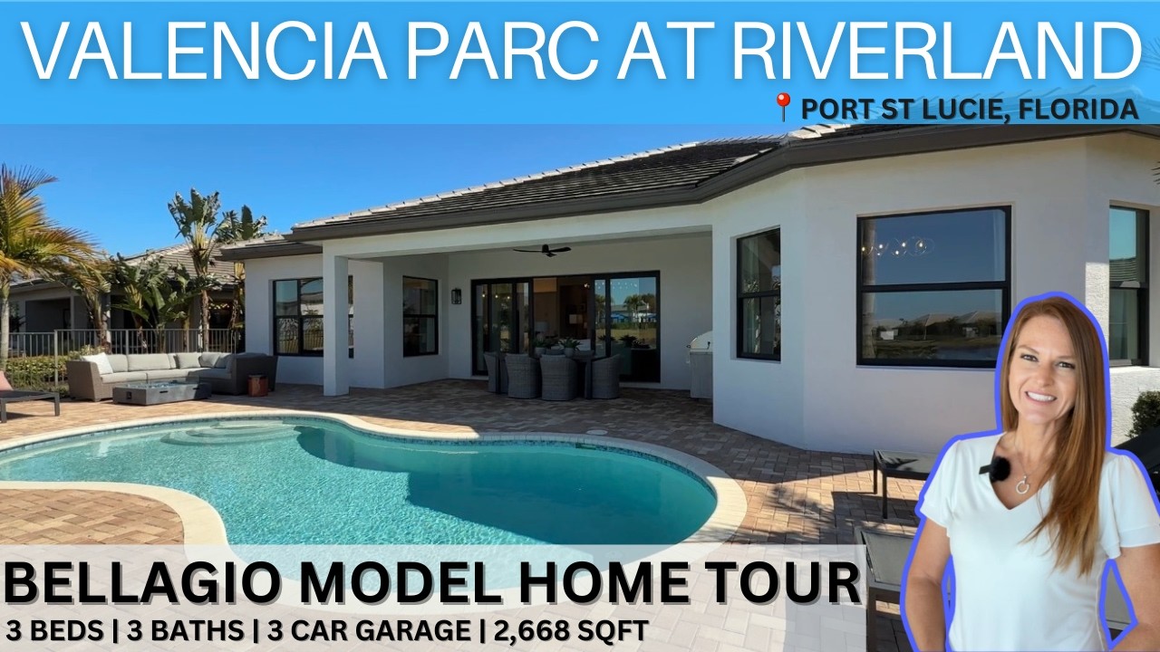 New Construction Pool Home Tour | Valencia Parc Riverland | Port St Lucie Fl GL Homes