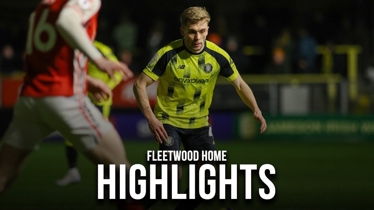 Harrogate Town v Fleetwood Town Highlights