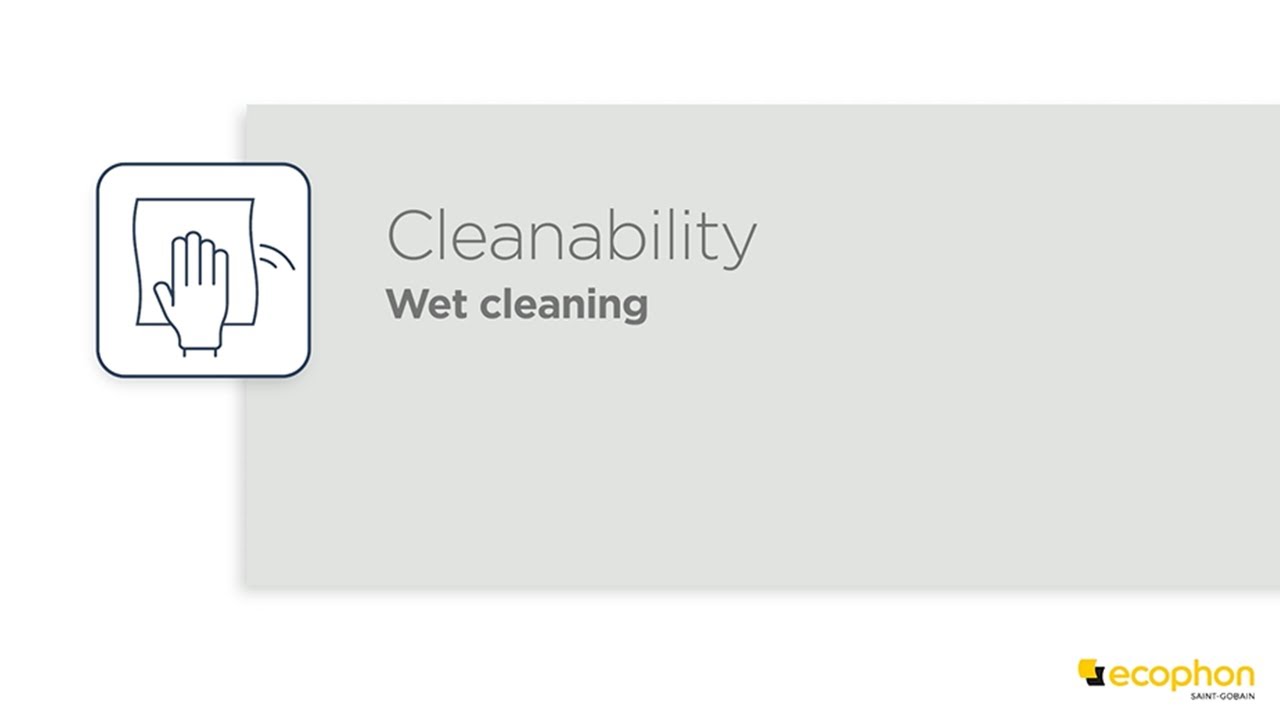 Cleanability &ndash; Wet cleaning