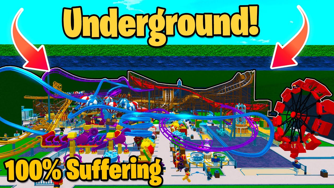 Theme Park Tycoon 2, но мой парк находится под землей!