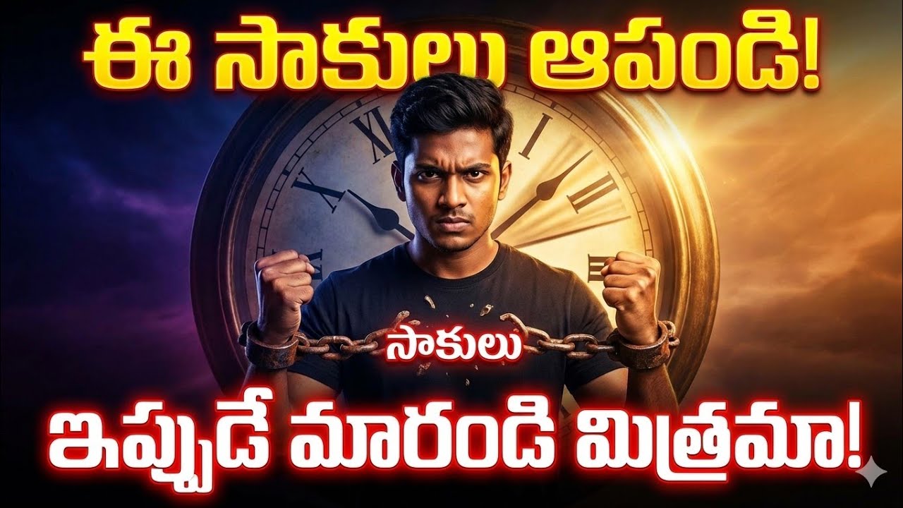💪 ఈ సాకులు ఆపండి! ఇప్పుడే మారండి మిత్రమా! | Best Telugu Motivation Video