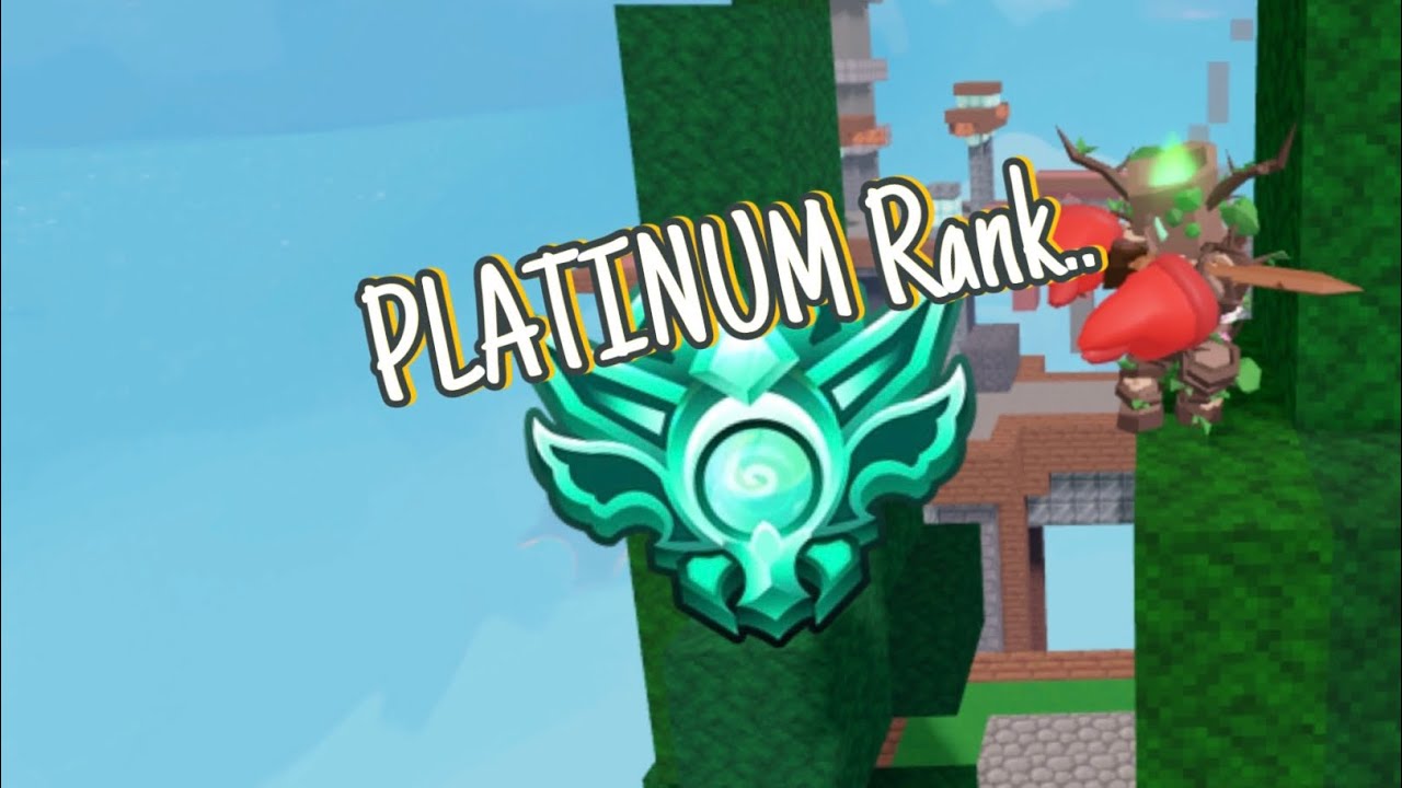 How To Get PLATINUM Rank In SEASON 10 Ranked.. (Roblox BedWars)