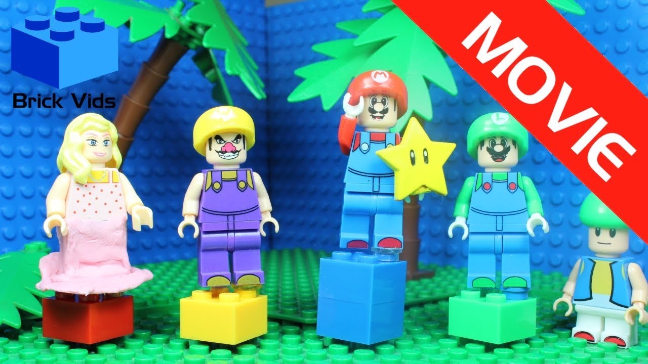 Lego Mario Party Funny Parody Movie - Funny Video - Lego Wario - Lego Luigi - Lego Peach