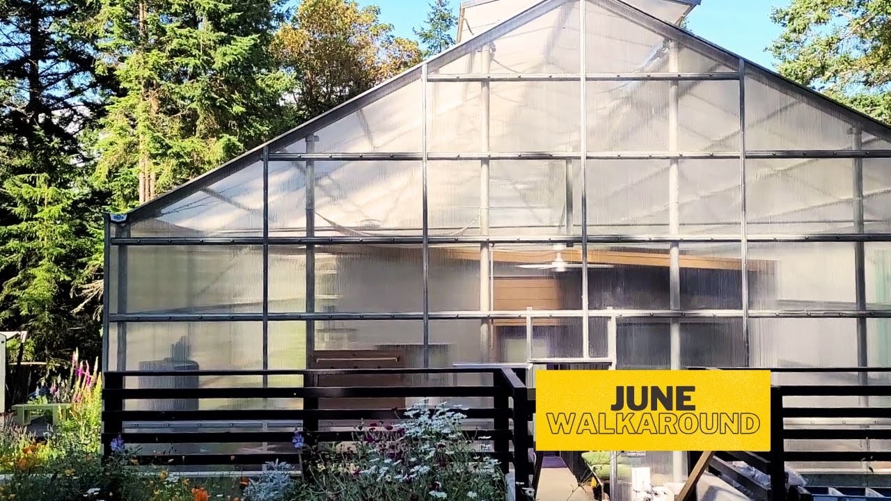 E106 Tiny Home in a Greenhouse | It’s not as hot as you think!