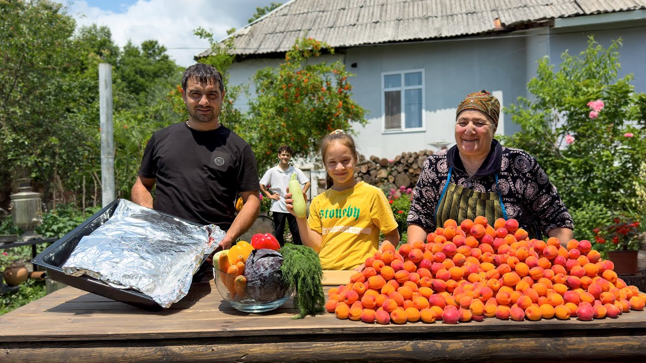 Outdoor Cooking in the Village - Azerbaijan Village Life