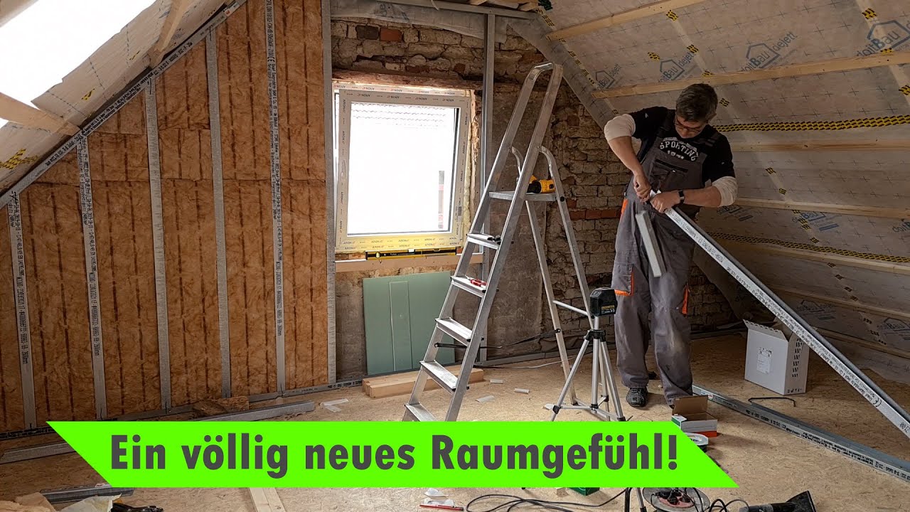 Gruselige Kammer wird luftiges Loft | Timelapse Dachgeschoss ausbauen