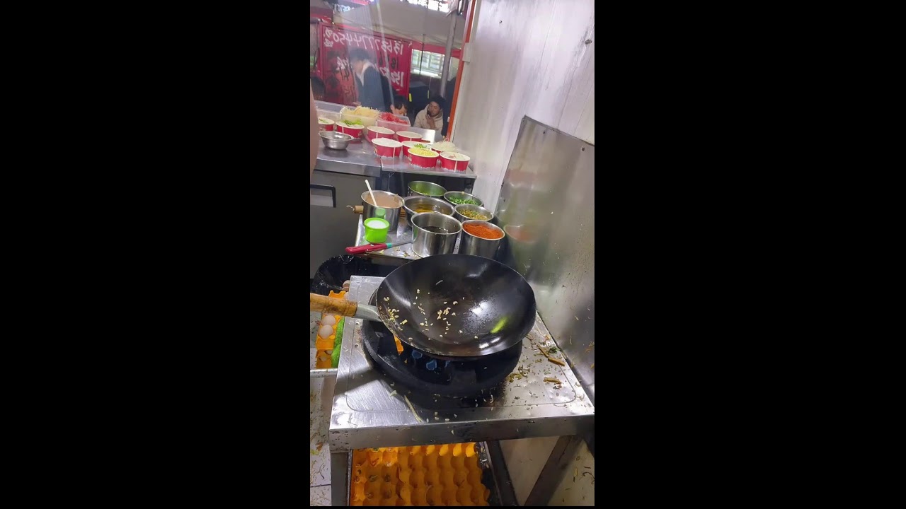 Street Stall Fry POV | Egg + Shreds Drop, Sesame Balls Rise, Pure Sizzle