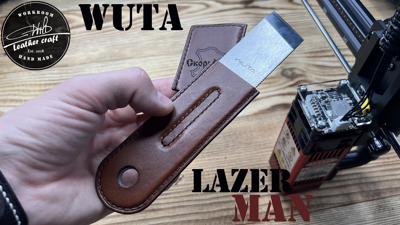 Изготовление кожаной рукояти для шорного ножа WUTA от #wildleathercraft