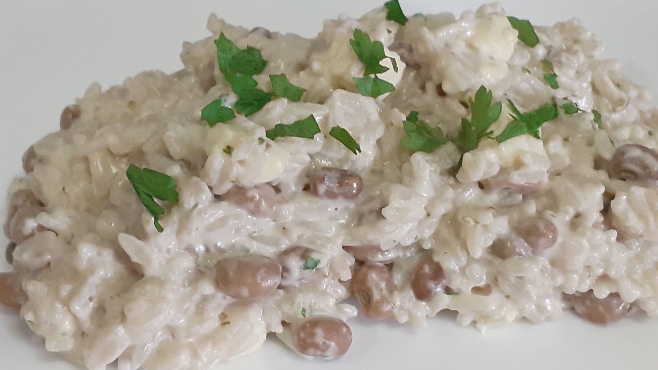 BAIÃO DE DOIS COM FEIJÃO VERDE | Essa receita é aquela que o baião é bem cremoso