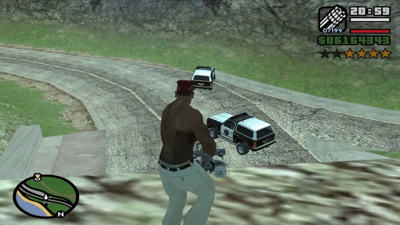 GTA San Andreas | Surviving a 6-Star Police Chase! #gtasanandreas #usa