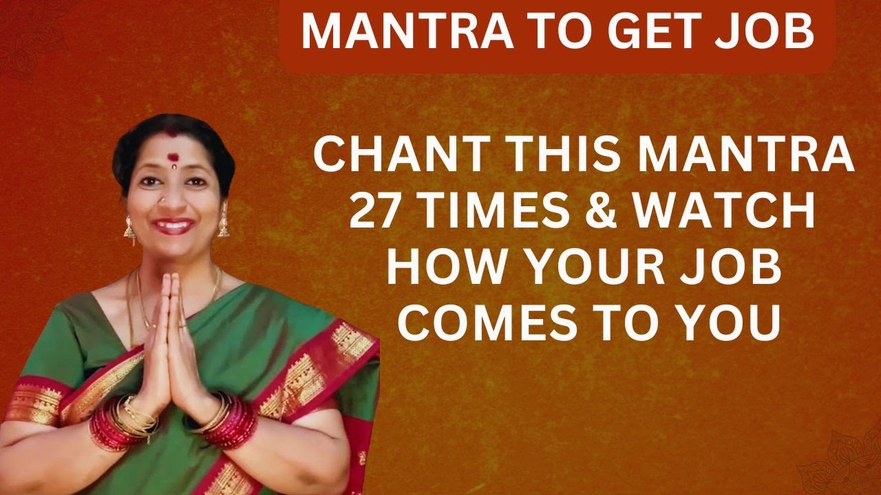 POWERFUL MANTRA TO GET JOB IMMEDIATELY | Mantra | Shakti Awakening With Vidhyaa Prakash