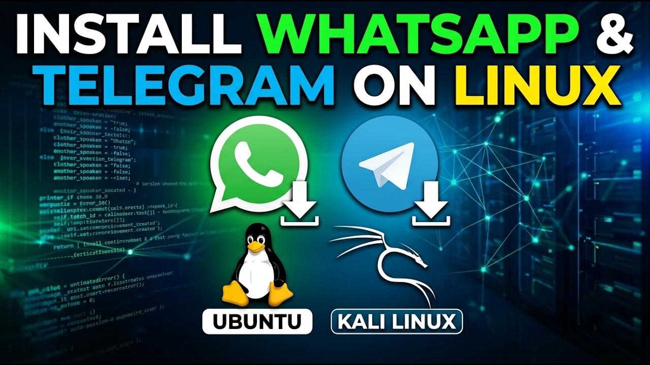 Install WhatsApp & Telegram on Ubuntu, Kali & Linux | Complete 2026 Setup Guide