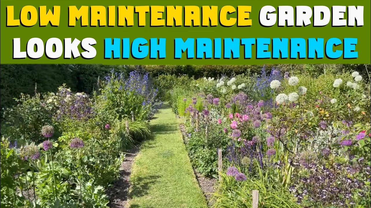 10 TIPS: How to design a LOW MAINTENANCE garden that looks HIGH MAINTENANCE.  #gardeningideas