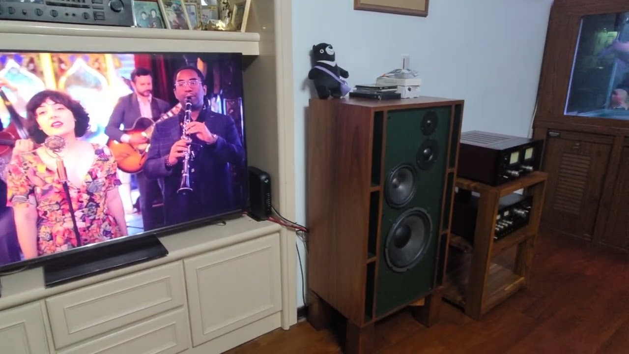 Sansui CA/BA-3000, Onken style 4 ways cabinet, Dynaudio & AHE drivers Sound test 