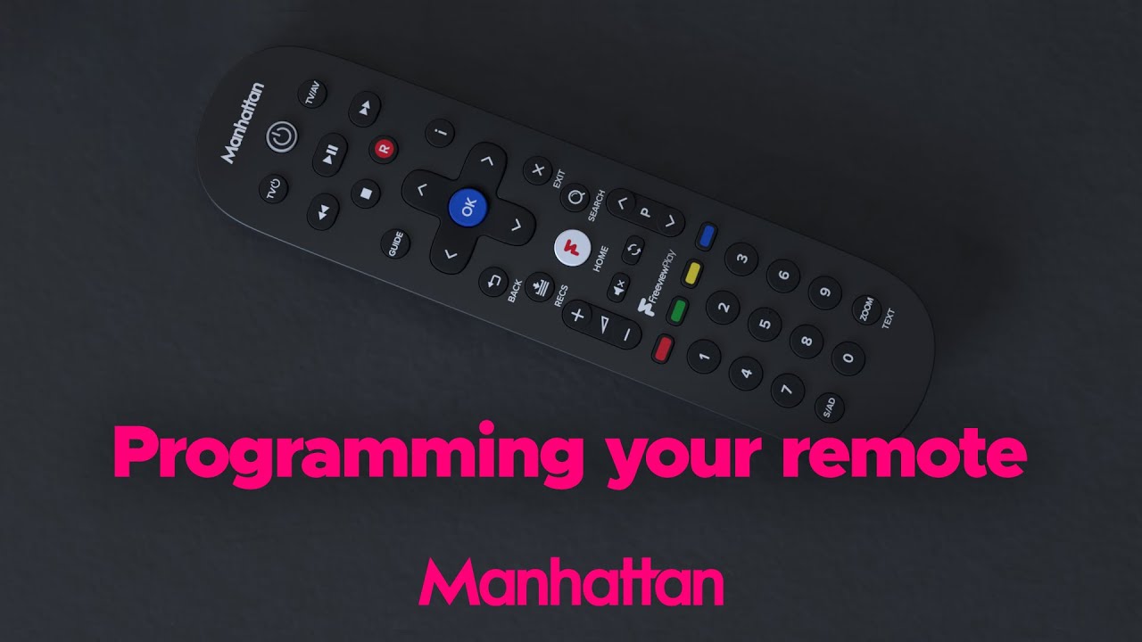Teaching your Manhattan T4 or T4&bull;R remote to control your TV