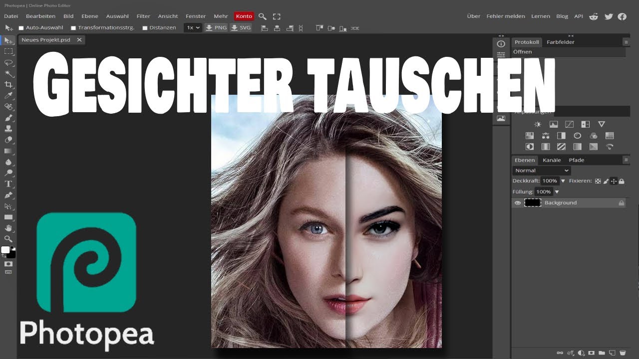 Photopea - Gesichter tauschen