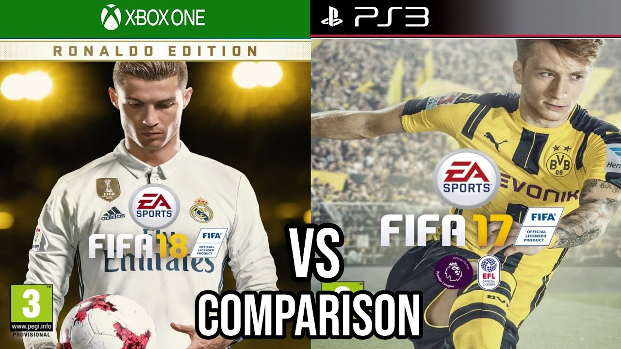 FIFA 18 Xbox One VS FIFA 17 PS3