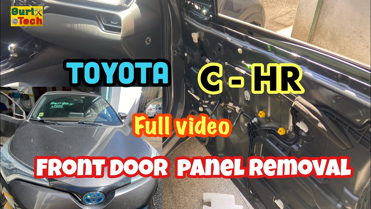How to remove front door panel Toyota C-HR 2019 hybrid  #car #toyota #toyotachr #guritech
