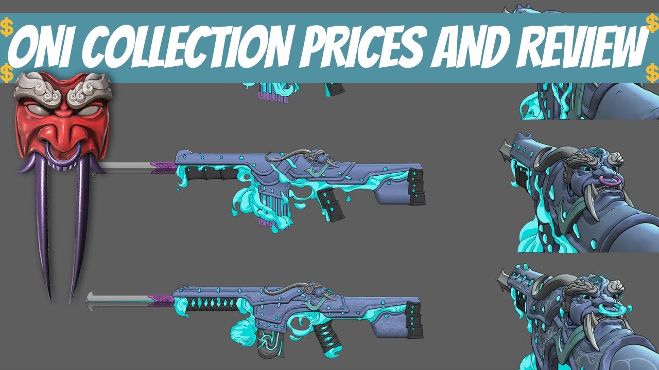 ONI COLLECTION  PRICES AND SKINS REVIEW - VALORANT ONI SKINS BUNDLE. ONI KNIFE & ONI PHANTOM SKIN