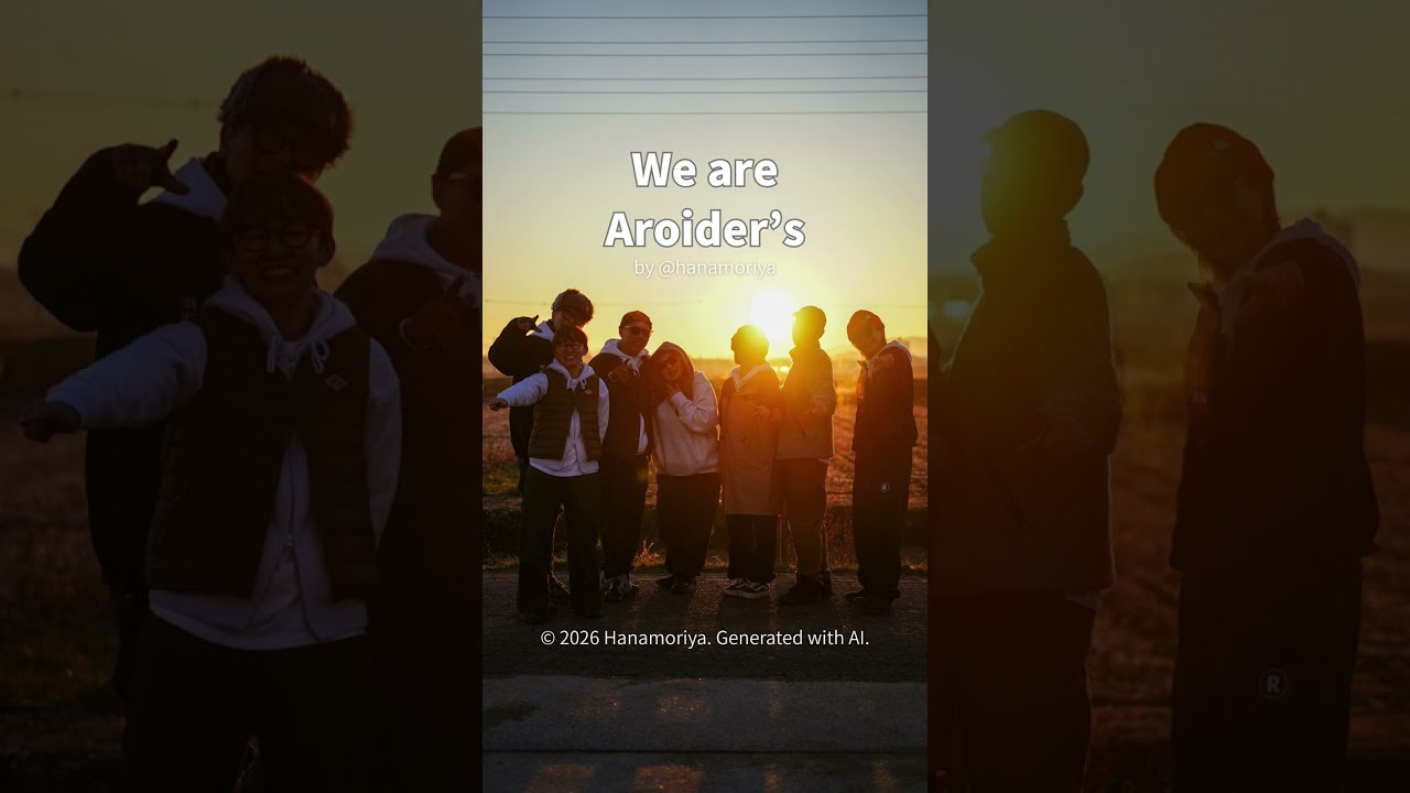 『We are AROIDER’S』　hanamoriya.sound