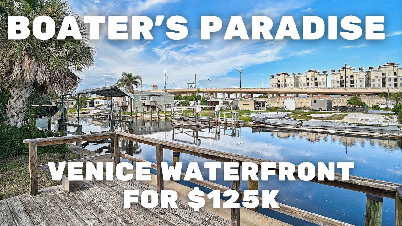 Boater's Paradise for $125k | Gulf Access Canal Home Near Venice Downtown & Beach