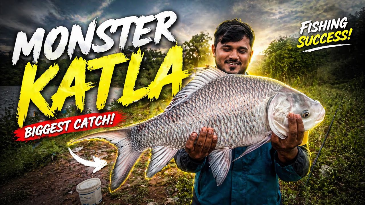 Amazing carp fishing katla big size🤩🤩🤩#fishcatching #AmazingBigsizeKatla￼