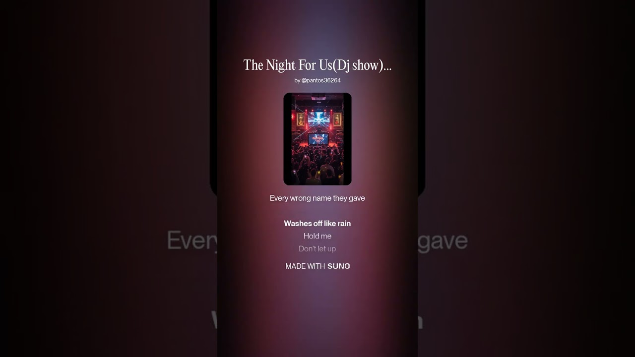 The Night For Us (Dj show)