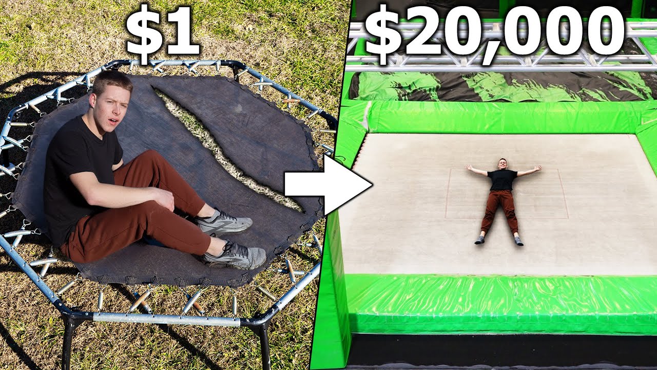 $1 VS $20,000 Trampoline