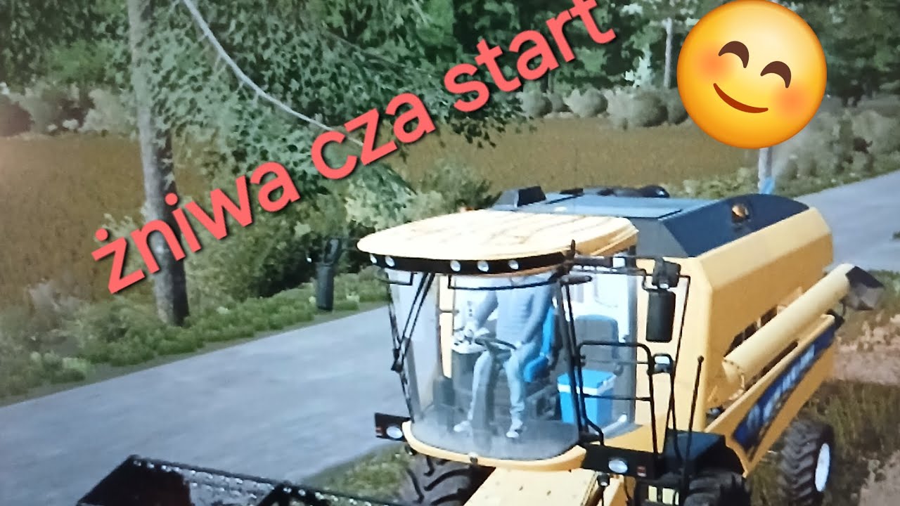 Żniwa czas start😃koszenie rzepaku👍