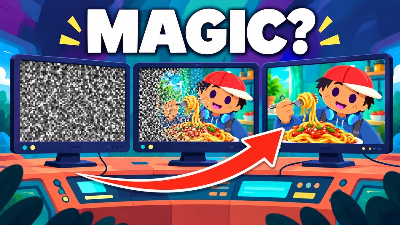 How AI ACTUALLY Creates Videos - Explained Like You're Five
