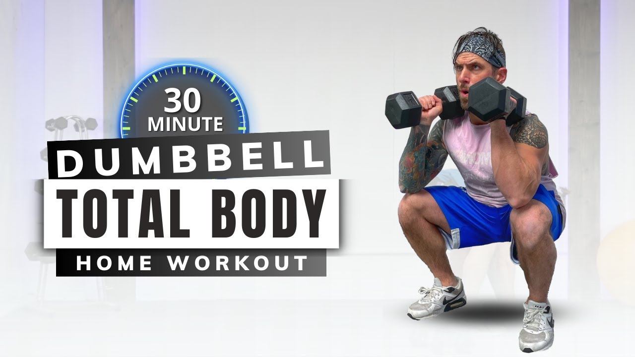 30 Min Full Body Dumbbell Workout | Strengthen, condition and sweat | No repeat workout