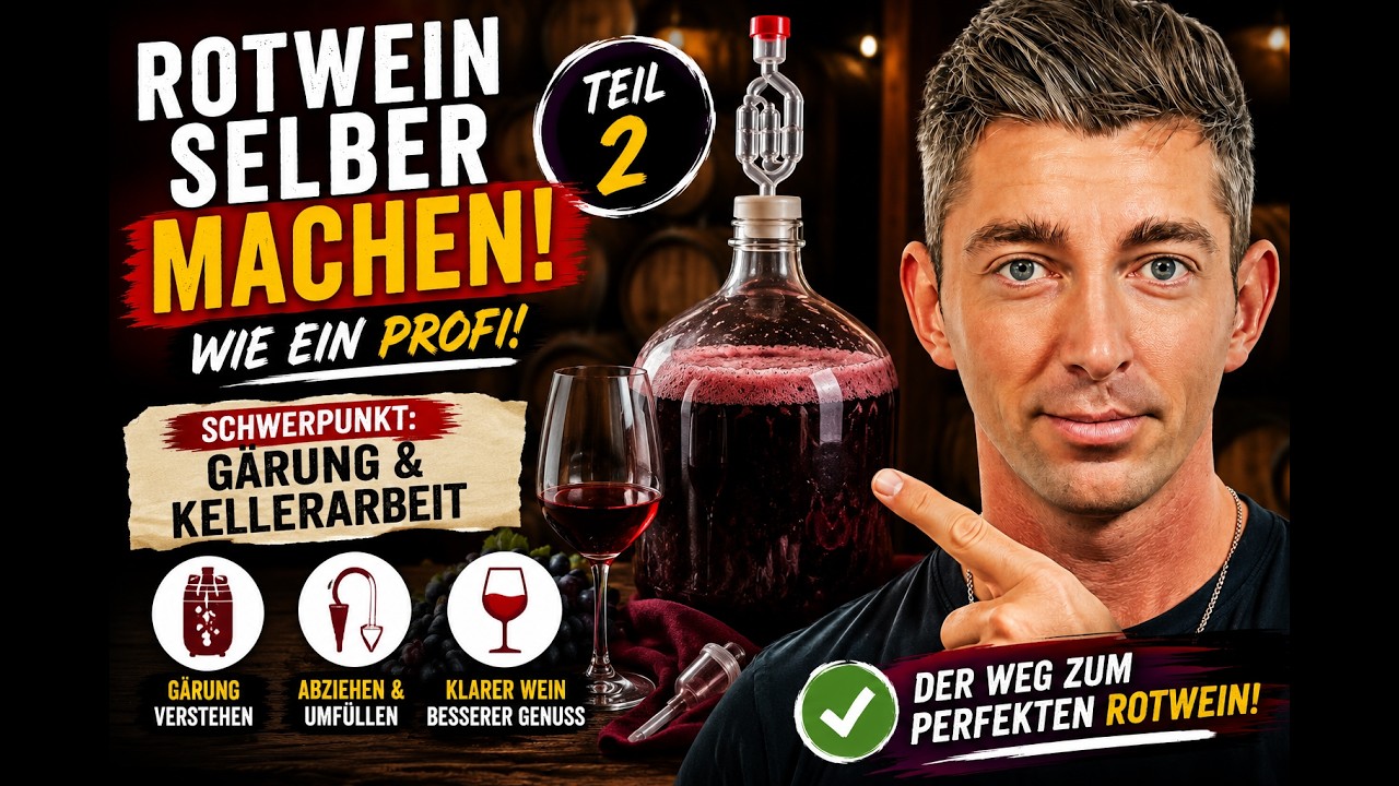 Rotwein selber machen wie ein Profi | Komplettes Tutorial Teil 2