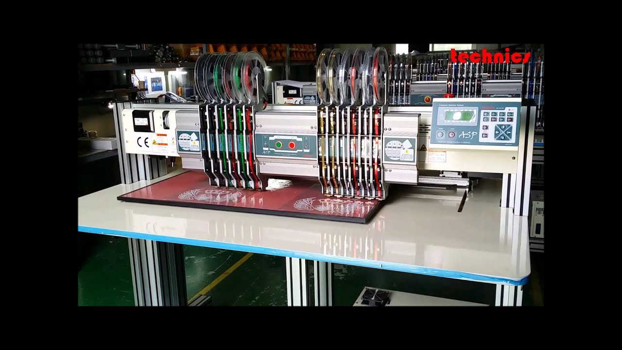 [ASP-645-2] Automatic Sequin Motif Setting Machine by technicsENG