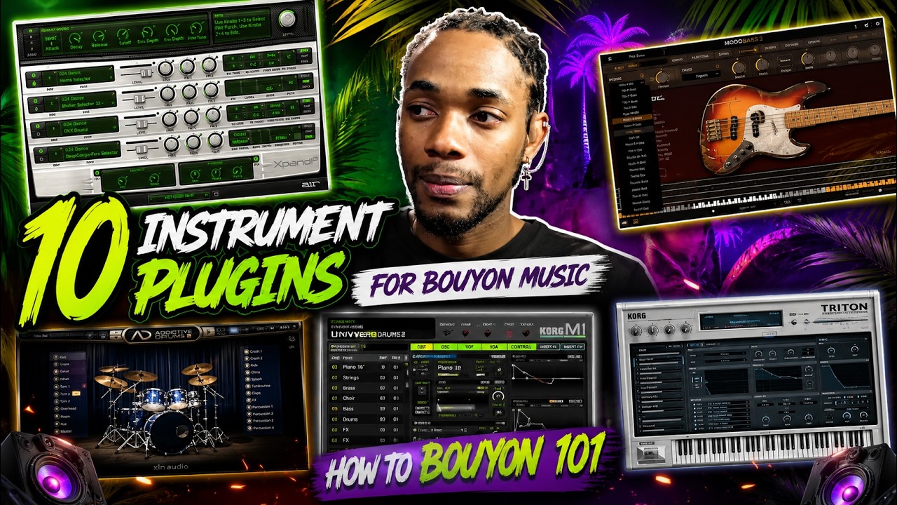 10 Instrument Plugins for Bouyon Music | how to Bouyon 101