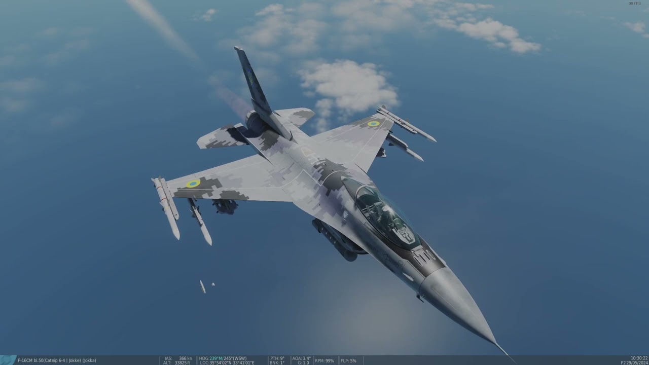 DCS - F-16 - a UFO tried to capture a russian plane, so, I put them out of their misery.