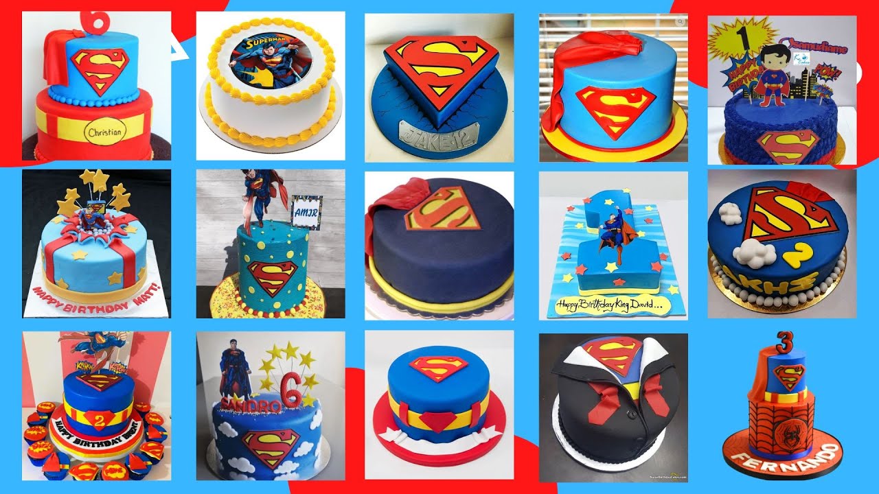 TOP 30 SUPERMAN Birthday Cake decorating For Baby Boy, Kids | Cake Design Photos Images Pics