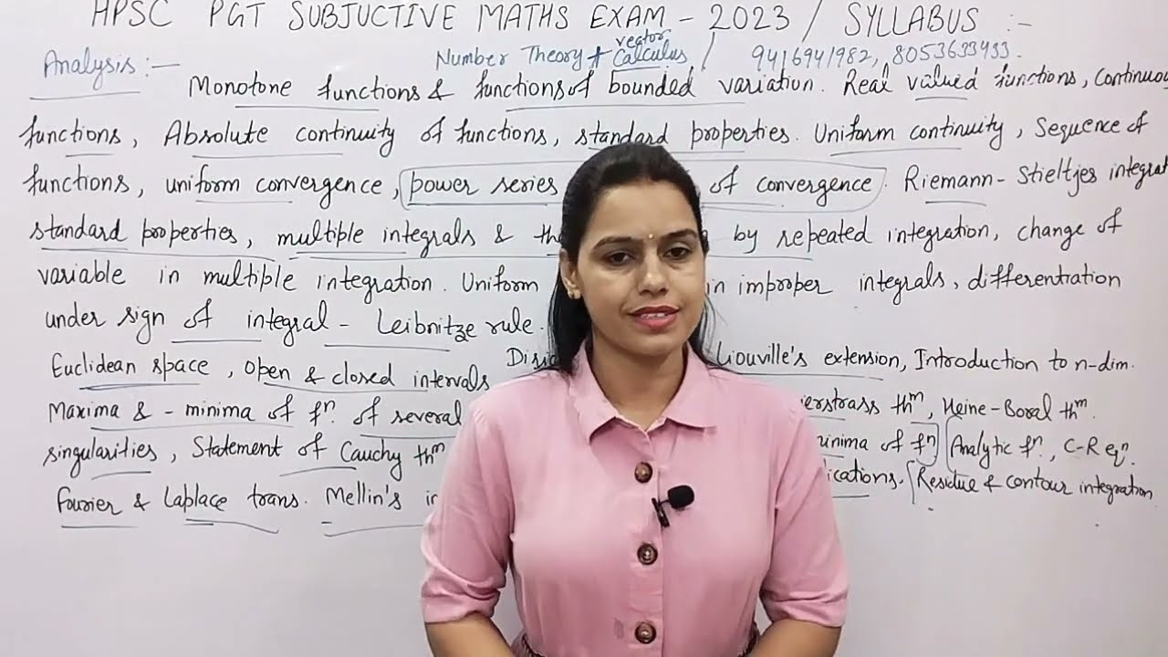HPSC PGT MATHS SYLLABUS | hpsc maths exam  - 2023 | New Era Maths Classes | 8053633433