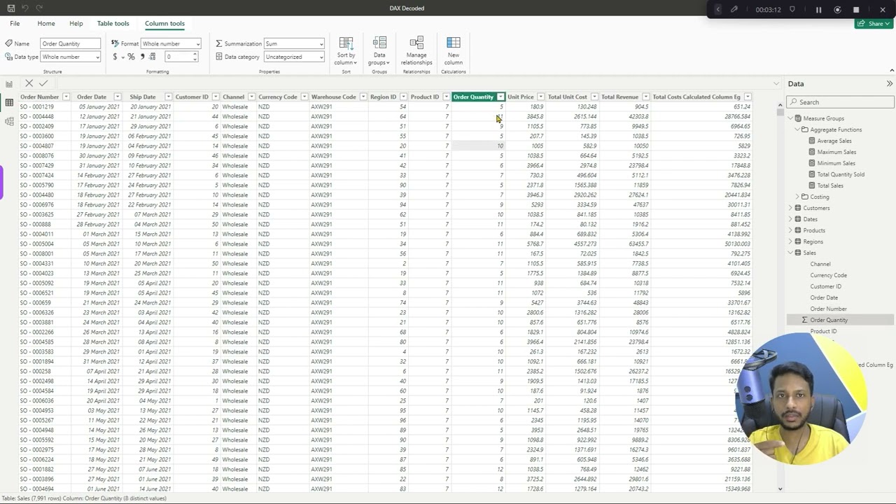 Few More Aggregate Functions COUNT, COUNTA, COUNTROWS, DISTINCTCOUNT in Power BI
