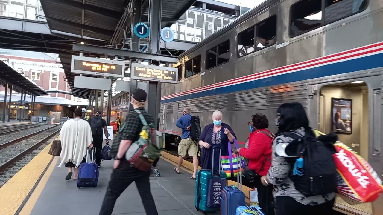 Arriving Amtrak station, Downtown Seattle, WA
