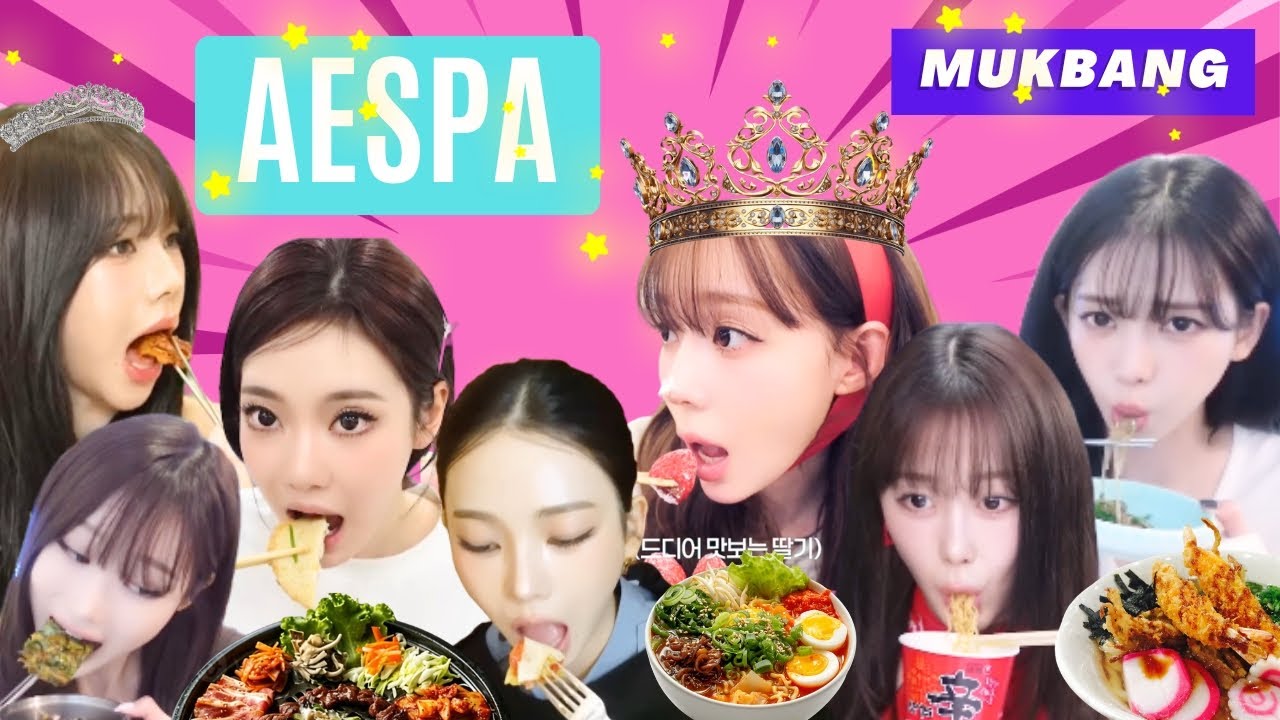AESPA Mukbang & ENJOY their Food Part 3 #aespa #æspa #mukbang #my #sme #2026 #eating 