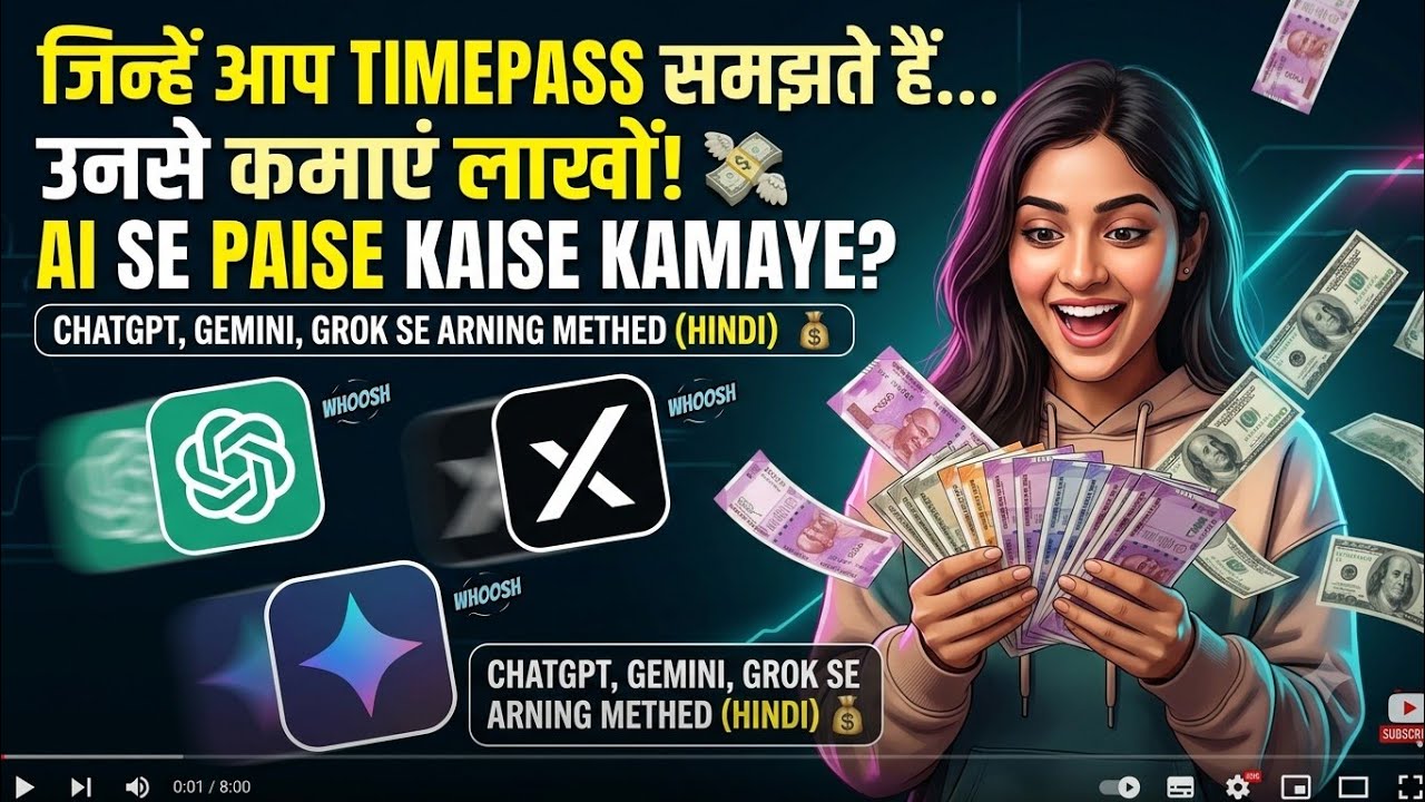 UPI Earning App with 1 Rupee Minimum Withdrawal | How to Earn Money with AI | Money Earning App 2026