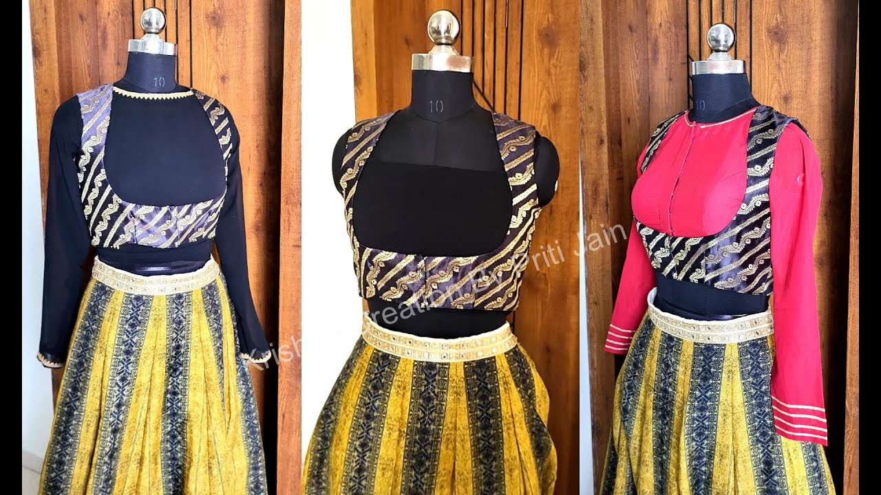 मधुबाला स्टाइल जैकेट ब्लाउज || cutting and stitching ||#krishnacreationbypritijain