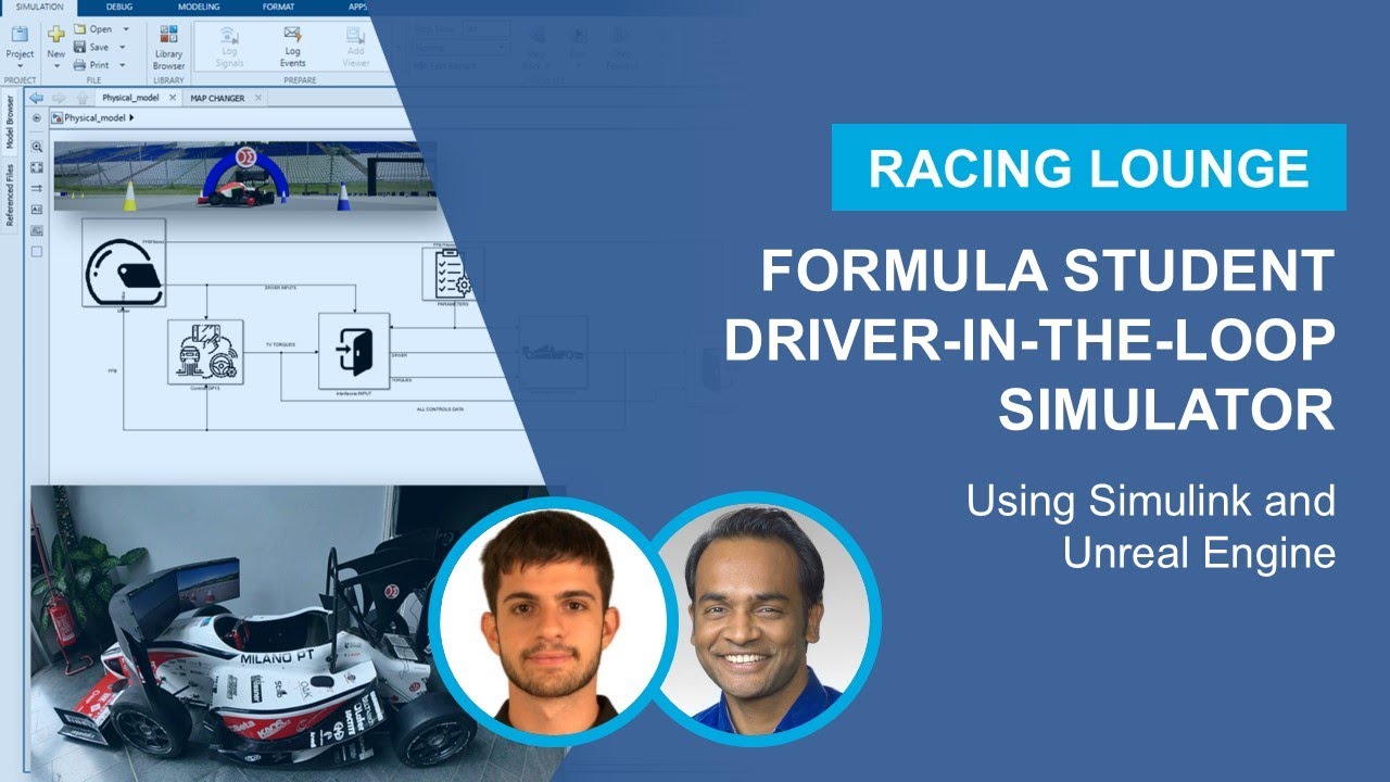 Formula Student Driver-in-the-Loop Simulator Using Simulink and Unreal Engine