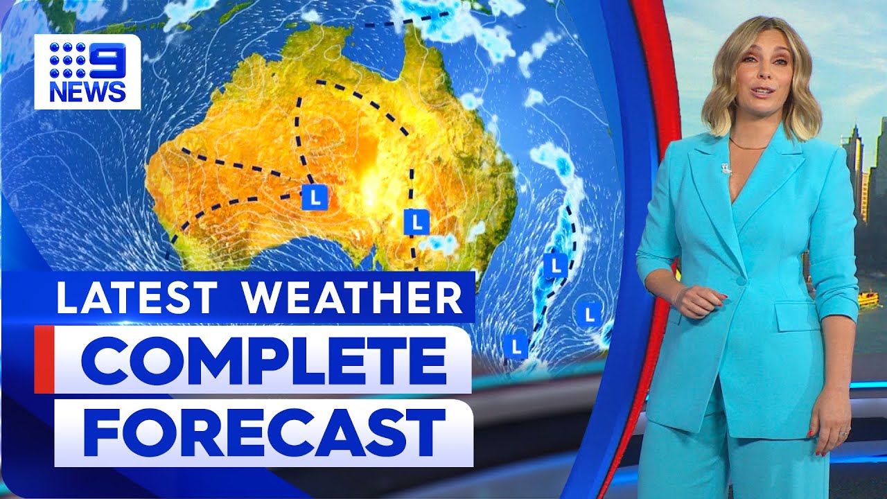 Australia Weather Update: Showers expected across inland NSW | 9 News Australia