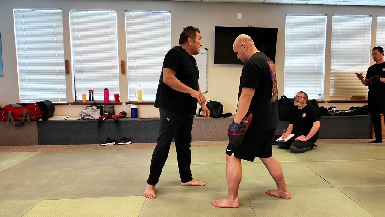 Self Defense against a Jab Cross using Wam Pak BilJee #jeetkunedo